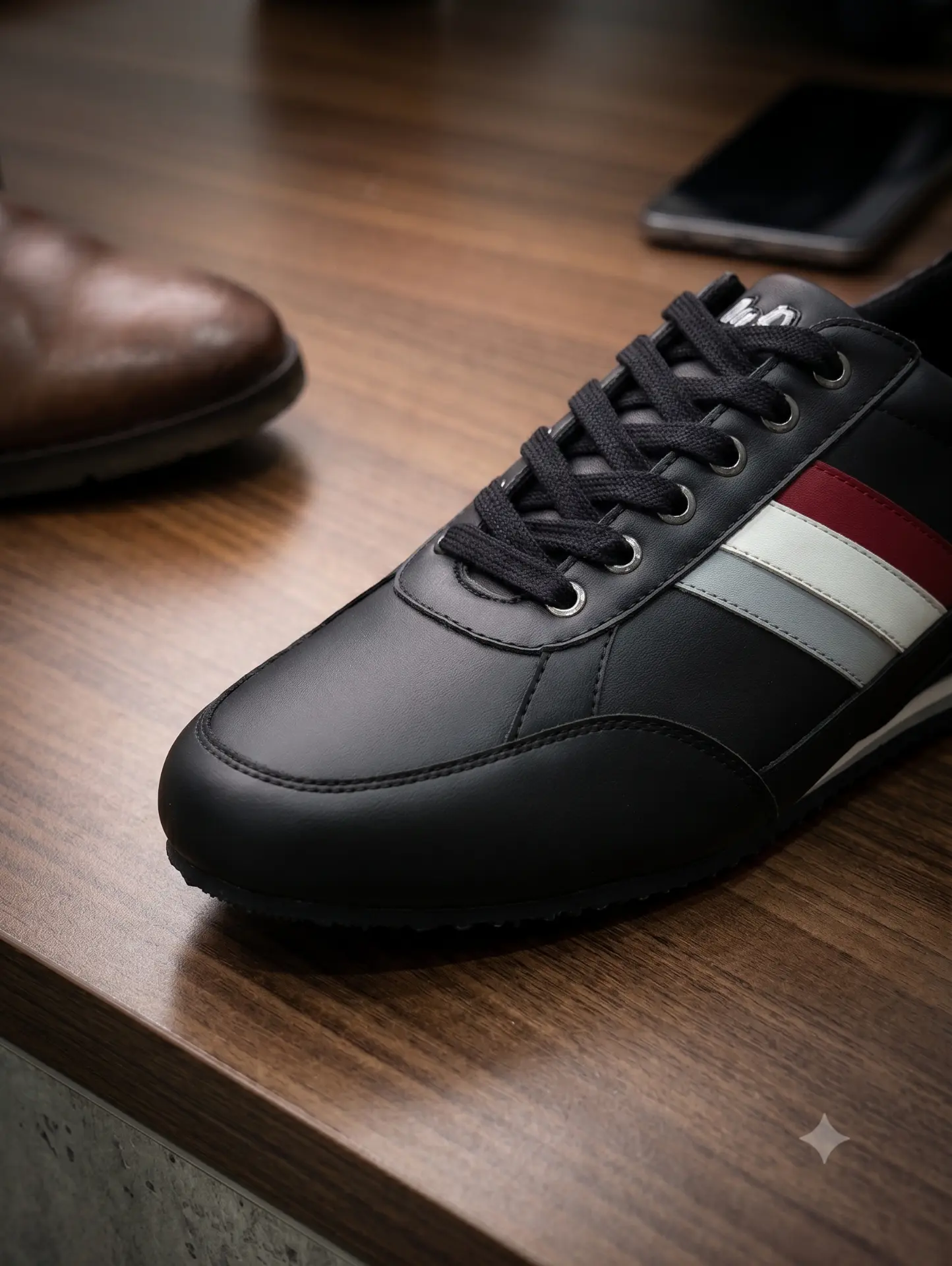 Black Casual Sneaker — Detail